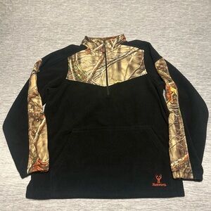Camo Huntworth Men’s Quarter-Zip Pullover sweatshirt size XL